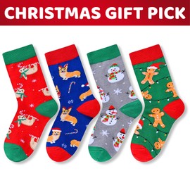 HAPPYPOP Christmas Gifts Stocking Socks for Teen Girl Boy - Secret Santa Socks Xmas Stocking Stuffers for Teenagers