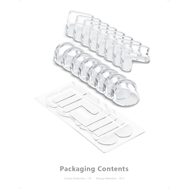 Baby Corner Protectors, Transparent Corner Protection Edges - Pack of