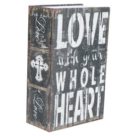 Diversion Book Safe with Combination Lock, Portable Multi-Purpose Metal Book Safe with Hidden Secret Compartment, Collection Box for Money, Jewellery Documents, Valuables (7.2 x 4.6 x 2.2 inches)