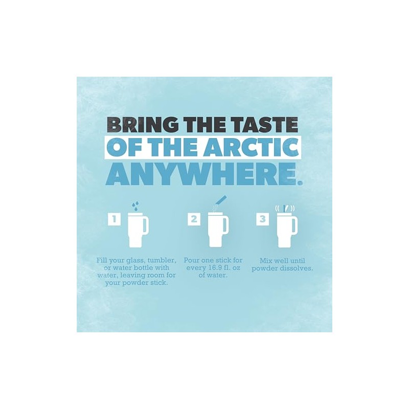 Pure Kick Arctic hydration Variety pack Singles to Go Powdered