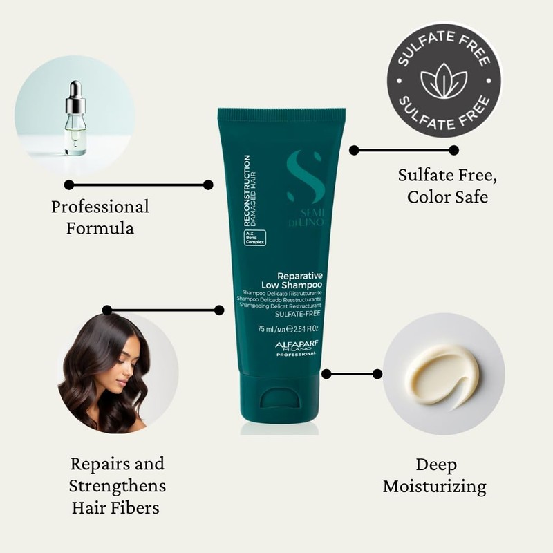 Alfaparf Linseed Reconstruction Reparative Low Shampoo 75 ml