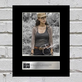 Christian Serratos Signed Mounted Photo Display Rosita Espinosa The Walking Dead