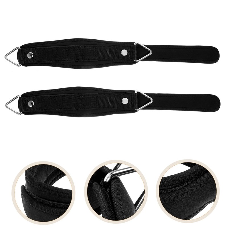 Totority 1Pair Fitness Ankle Straps for Cable Machines Gym Leg