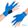 TOPDANCHUANG 2PCS Anti Slip Billiard Glove 3 Fingers Show Gloves