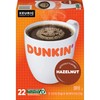 Dunkin' Hazelnut Flavored Coffee, 88 K Cups for Keurig Coffee