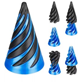 Unbranded Large Spiral Twisting Passthru Fidget Toy  (You Select The Color) LARGE VERSION