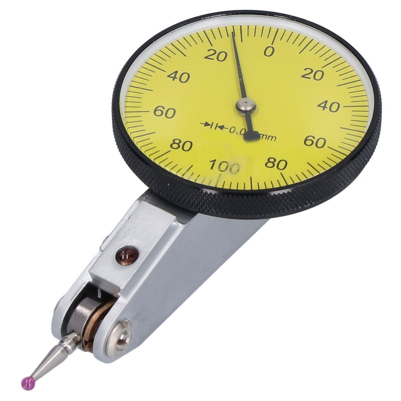 Dial Indicator Stainless Steel 0 to 0.2mm Leverage Shockproof Measuring