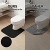 4 Pack Upgrade Round Toilet Mats,Toilets Floor Protector from Urine,Toilet