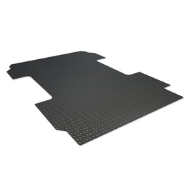 Topline_autopart Black Rubber Diamond Plate Truck Bed Floor Mat Liner Compatible with 2019-2021 Chevy Silverado GMC Sierra 1500/2022 LTD Limited 8 Feet (96") Long Bed