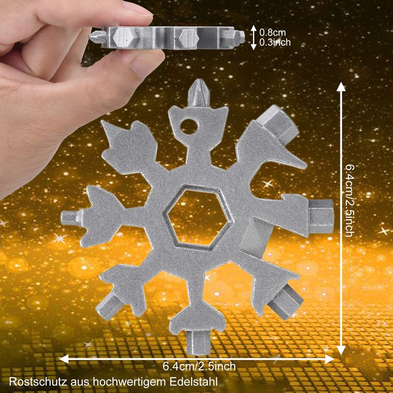 Linkbro 18-in-1 Snowflake Multi Tool Stainless Steel Portable Steel Multi-Tool