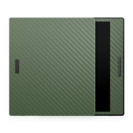 Carbon Fiber Tablet Skin Compatible with BOOX Go Color 7 (2024) - Solid Olive - Premium 3M Vinyl Protective Wrap Decal Cover - Easy to Apply | Crafted in The USA by MightySkins