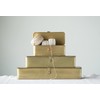 Creative Co-Op Decorative Metal Boxes with Brass Finish (Set of