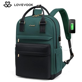 LOVEVOOK Laptop Backpack with USB Port, Backpack Purses for Women, Ideal Travel Backpacks for College, Work, Nursing, Travel, School Backpack, and Personal Item:_Blue-purple_15.6"-11.5"L * 17"H * 7.2"D