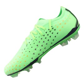 Vizari Tioga FG Adult Soccer Cleats for Men and Women | TPU Coated Wide Width Soccer Cleats | Transparent Studs for Outdoor Football Shoes, Lime, 6.5 Women/6.5 Men