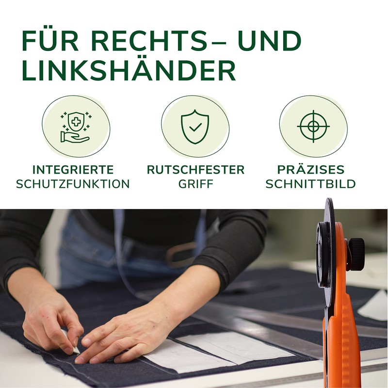 Nestor & Gamble, fabric cutter with integrated protective function and