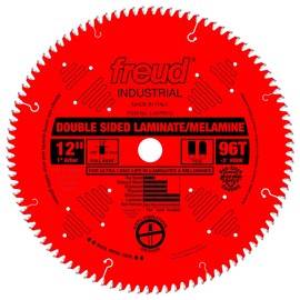 Freud LU97R012: 12" x 96T Double Sided Laminate/Melamine Blade