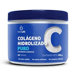 COLÁGENO HIDROLIZADO | Enriquecido con Vitamina C y Ácido Hialurónico para su mejor absorción | Marca Peptan Importada | Sin sabor | Sin olor | Sin azúcar | Fácil disolución | Péptidos Bioactivos de Colágeno | 300g