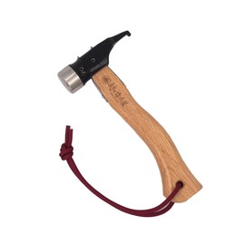 ELLISSE, Forged and Hardened Peg Hammer, Ellise Stake Ultimate Hammer, Short, Made in Japan (Stainless Steel Head x Black)