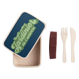 Fabulous Lunch Box Lunchbox mit Besteck, blau, zertifiziert für den besten Gärtner des Universums Gemüsegarten, Garten, Kultur, Pflanzen, Gemüse, 700 ml