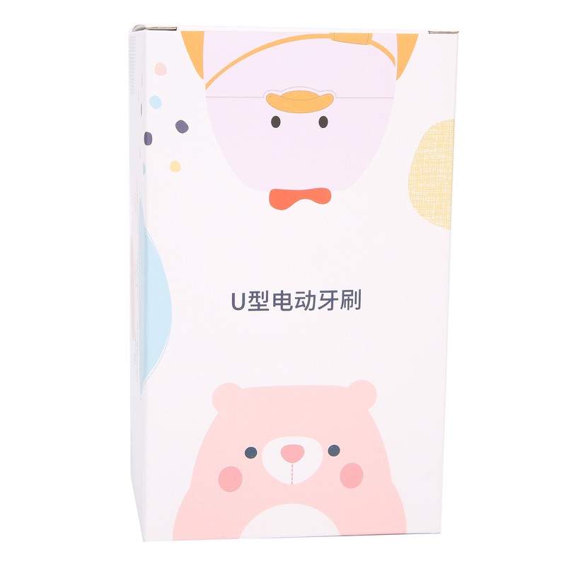 Cute Cartoon Bear Pattern U Shaped Automatic Toothbrush Electric Children