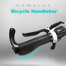 Ezweiji Ergonomic Bicycle Grips, 22 mm Bicycle Grips, Handlebar Grips with Aluminium Double Lock-On Design, Universal Bicycle Handlebar Grips for MTB Mountain Bike, Electric Bicycle, BMX, Folding Bike