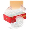 Clear Tape Rolls-6 Pack Transparent Tape with Dispensers-7/10 X 1000