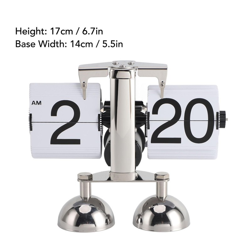 Retro Digital Flip Down Clock, Auto Flip Table Clock, Mechanical