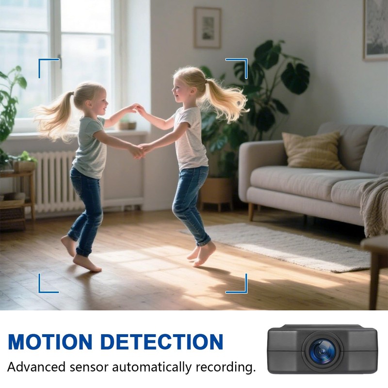 Ducgqc Small Camera,64GB Nanny Cam,1080P Video Camera for Security,Motion Detection,NO