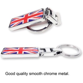 Llavero con Bandera Británica, Banderas del Reino Unido, Llavero de Metal con Bandera de Inglaterra, Azul Amarillo
