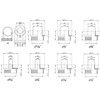 KATSU 105435 Template Router Guides Kit with Lock Nut Adapter,