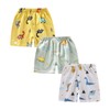 Toddler Boy Shorts 3-Pack Cotton Elastic Waist Soft Play Clothes