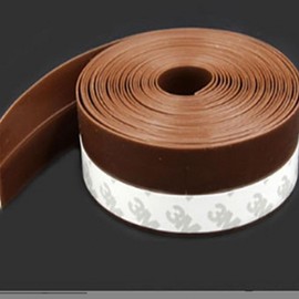 Door & Window Gap Seal Strip - Draft Stopper & Insulation for Entryways, Sashes, Balconies Weatherstrip Translucent 45mm 3ea