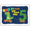 8 Invitation Cards for 5th Children's Birthday Boys Girls Dinosaur