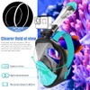NARUTOO 180°Full Face Snorkel Mask, Double Floating Ball Design Anti-Leak