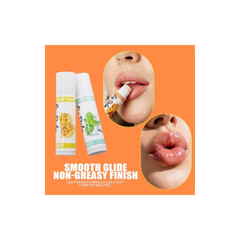Lip Balm, Flavored Moisturizing Lip Balm Variety Pack, 12 Flavors: