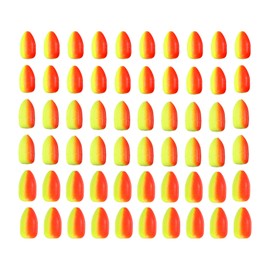 PATIKIL Fishing Foam Floats 3 Sizes, 60Pcs Oval Snell Floats Fly Fishing Strike Indicator for Pompano Rig Trout Catfish Walleye, Yellow Red