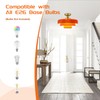 Qepeety Mid Century Ceiling Light Fixtures Orange Chandelier 3-Layer Gold