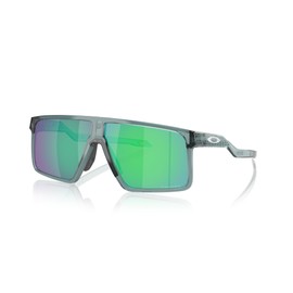Oakley Men's OO9285 Helux Rectangular Sunglasses, Crystal Black/Prizm Jade, 61 mm