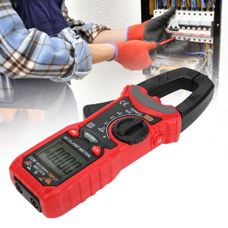 HT206A Hand Held LCD Digital Clamp Meter Multimeter Ac DC