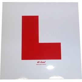 One L Plate Stiff Plastic.