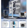 Dual Monitor Stand - Vertical Stack Screen Free-Standing Monitor Riser