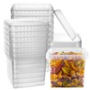 NYHI 64 oz 20 Large Pack Square Clear Deli Containers