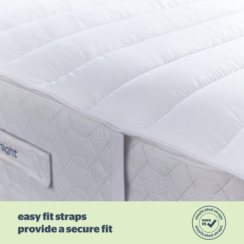 Silentnight Anti-Allergy Mattress Protector – Mattress Cover Bed Pad Topper
