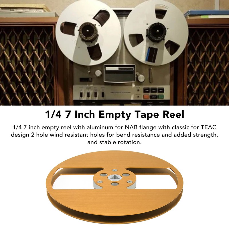 1/4 7 Inch Empty Tape Reel Aluminum Alloy 2 Holes