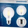 OHBULBS 6 Pack - G25 Cut Glass Clear LED Light