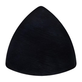 Exotic Plectrums Black Buffalo Horn Guitar Or Bass Pick - 1.5 mm Heavy Gauge - 346 Rounded Triangle Shape - Polished Finish Handmade Specialty Exotic Plectrum - 1 Pack