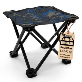BigDean Small Camping Stool 23 cm Fishing Stool Camping Stool Tripod Stool Folding Stool