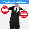 (2 Pack) Do Not Enter Sign, 12x12 Inches Keep Out