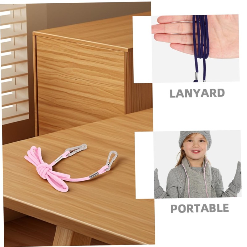 WOONEKY Mitten Holders for Pack Anti-Lost Glove Clips Adjustable Straps