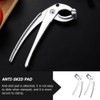 2 Pieces Aluminium Alloy Bowl Gripper Anti-scalding Tongs with Ergonomic